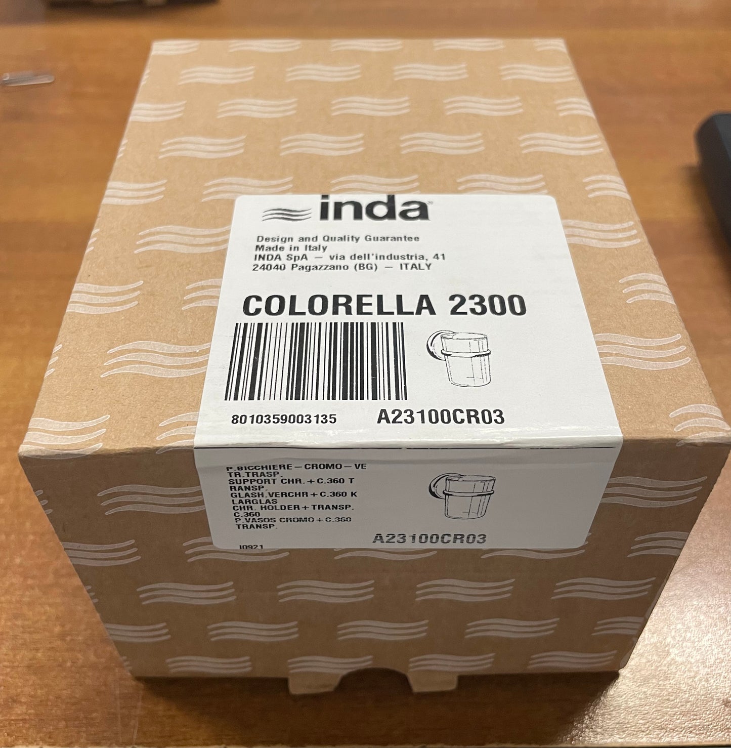 Inda porta bicchiere Colorella 2300 cromo